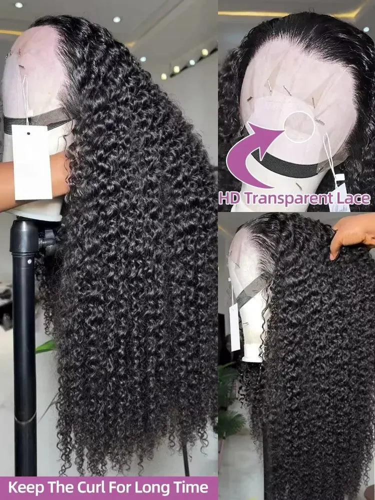 Golden Deep Wave 13x4 13x6 HD Lace Frontal Wigs/ Human Hair/ Water Curly Front Wigs 5x5 Glue Less Human Hair for Women