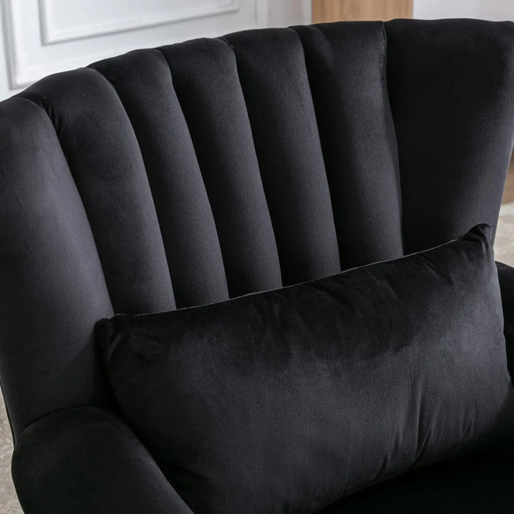 Accent Reading Arm Chair/Midcentury Modern Comfy Corner Sofa Chair/ Wingback Waiting Room/ Club Chair with Tufted