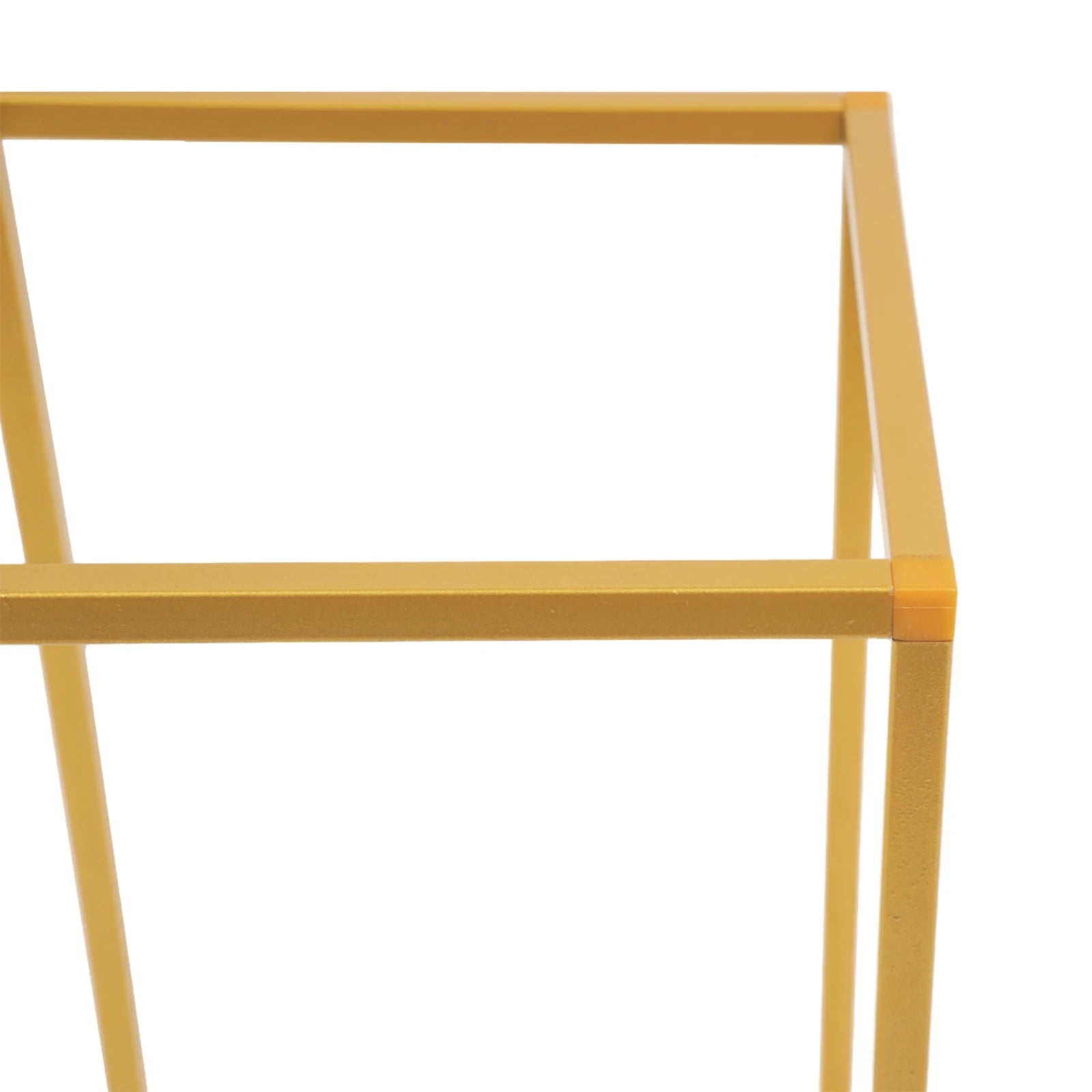 10-Pack Gold Flower Stand Set, 60cm/80cm Modern Rectangular Metal Display Stands for Wedding Centerpiece, Party, Dessert Table Decor