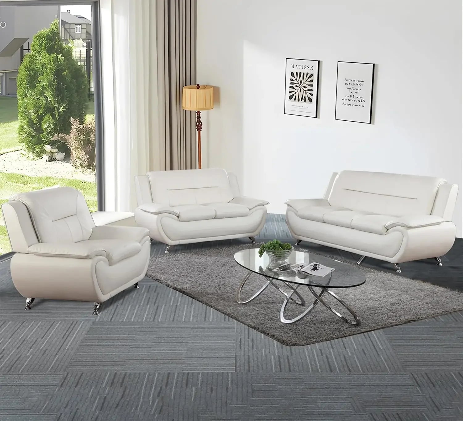 3 Piece Living Room Sofa/Loveseat/Chair