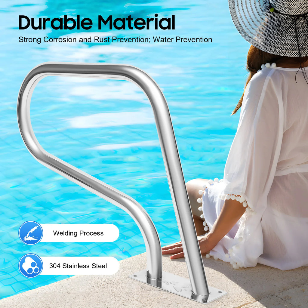 Stainless Steel Pool Railing Pool Rail 304 Grade Anti-Corrosion Safety Handrail for Swimming Pools
