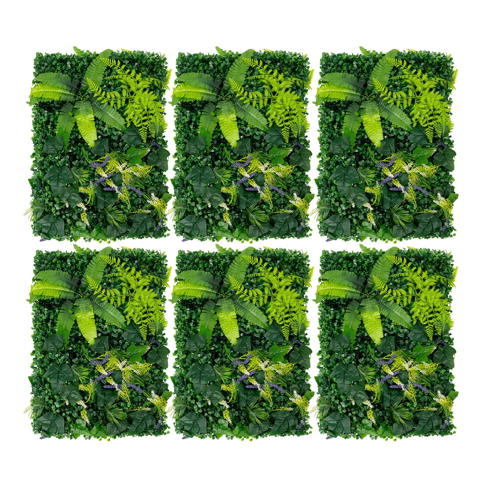 6PCS 60x40cm Artificial Grass Backdrop Wall, Greenery Walls，Greenery Backdrop for Indoor/Outdoor, Wedding, Garden, Home