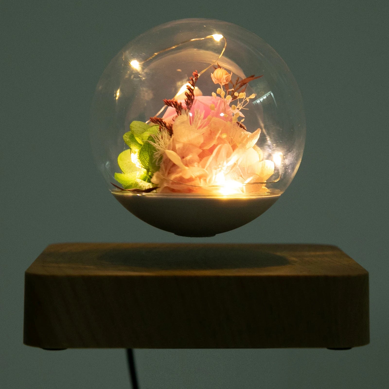 Floating Flower Lamp/ Floating Flowers with LED Light/ Magnetic Levitation Flower Light for Bedrooms/Tables/Offices/Living Rooms