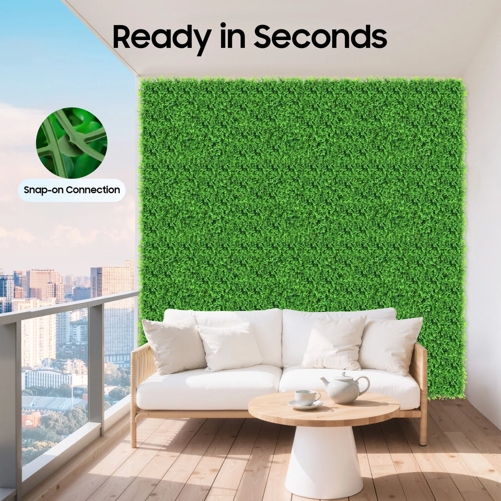 12PCS 40x60cm Artificial Plants Grass Wall Backdrop,Artificial Hedge Boxwood Panel,Artificial Green Wall for Home Decoration