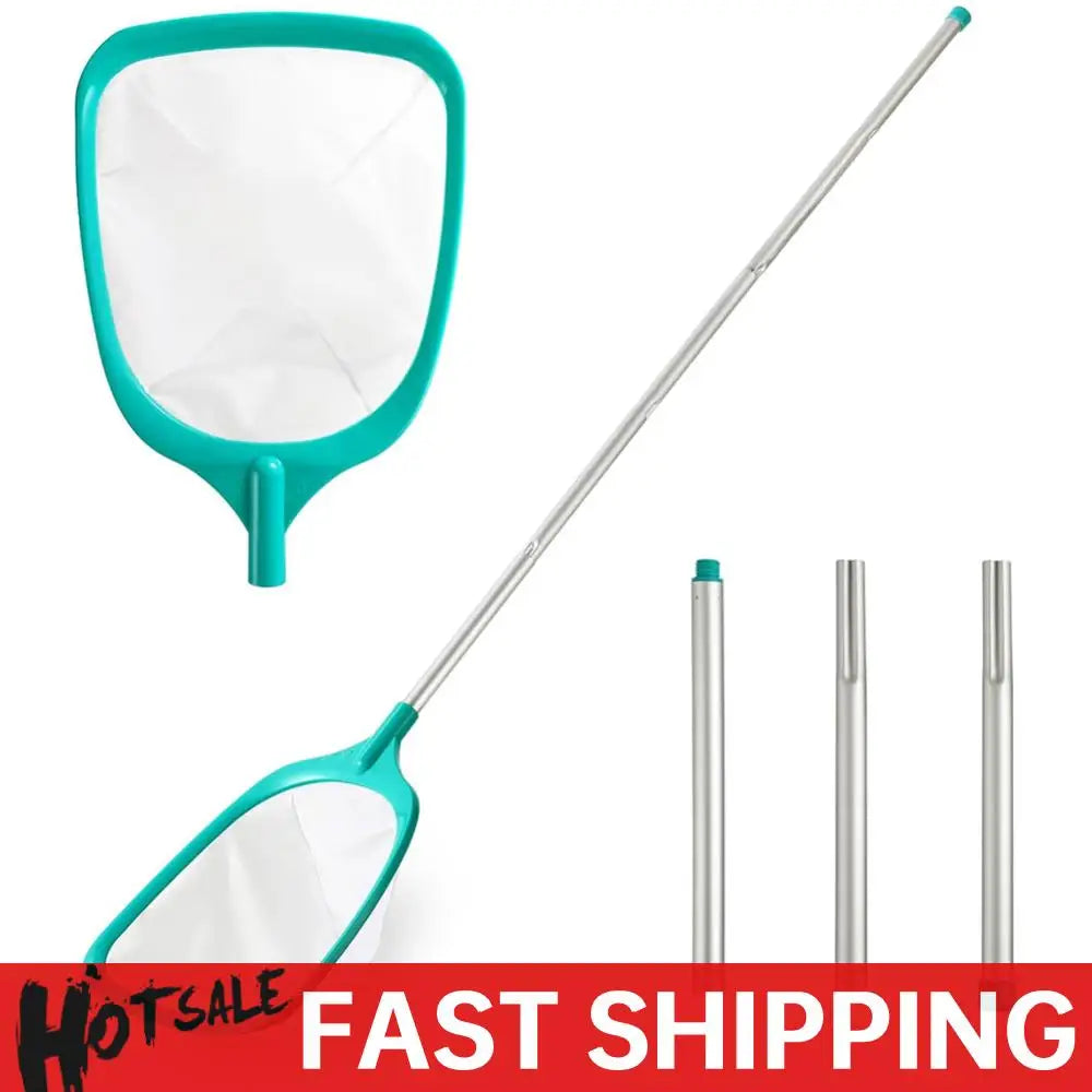 Pool Skimmer Net with Aluminum Alloy Pole Swimming Pool Leaf Skimmer Net Ultra Fine Mesh Pool Nets for Cleaning Leaves Debris