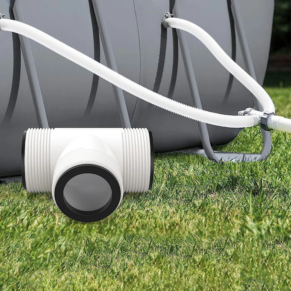 Pool Hose T Splitter Controlling Flow Swimming Pump Hose Adapter Above Ground Pool Hose Connector for 1.5 Inch Pool Pump Hose