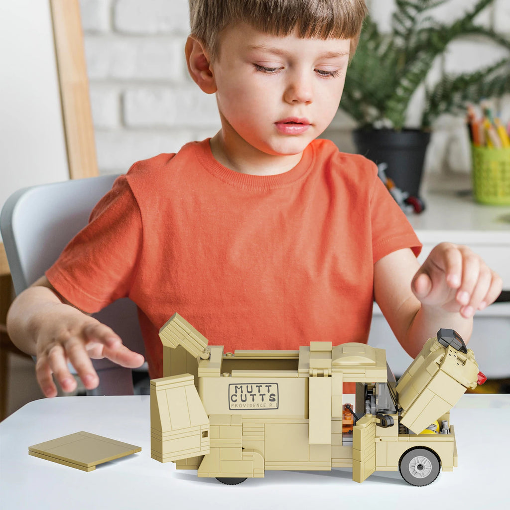 Funny Dog Van DIY Car Building Blocks Set Animal Vehicle Model Living Room Shelf /Home Decoration/ Office Desk Decor /Gifts for Fans