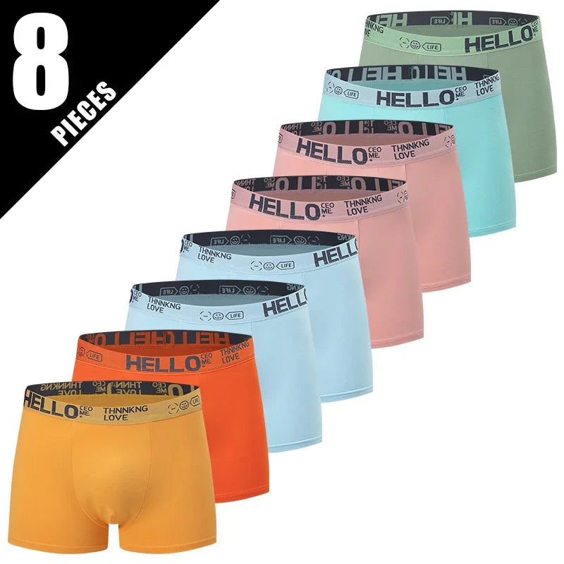 5 /10 Pack Men's Black Gold Printed Boxer Underwear Comfortable And Versatile Plus Size Sexy Young Men's Leisure Sports