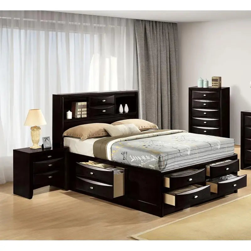 Black 3-Piece Bedroom Furniture Set