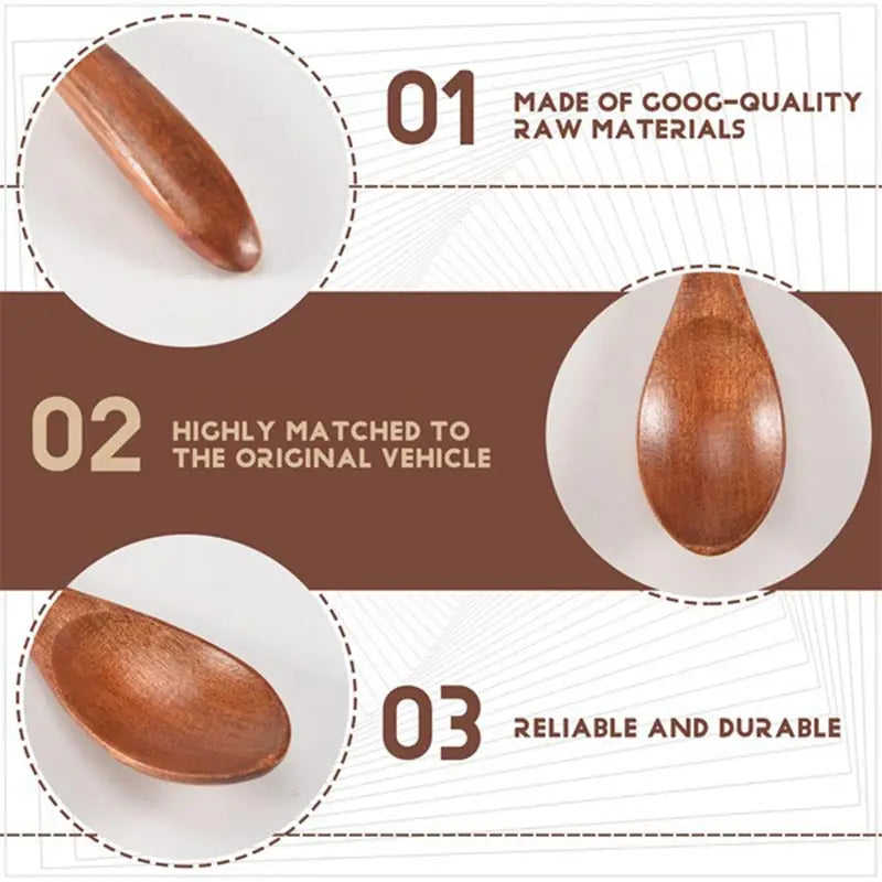 Kitchen Natural Wooden Soup Bowls,Round Fruit Salad Rice Bowls,With Spoon Set Food Containers Bowls,Large Tableware Noodle Bowls