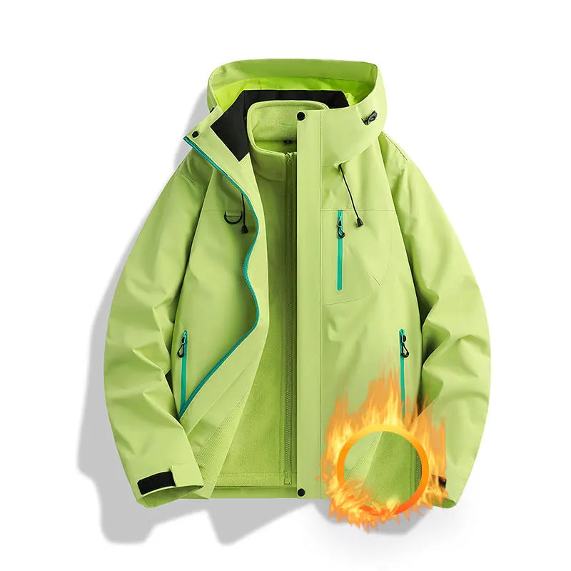 Winter Jacket Outdoor 3-in-1 Waterproof Sport Coat/ Running Unisex Hooded Hiking Jacket/ Warm Breathable Outdoor Couple/ Loose Coat