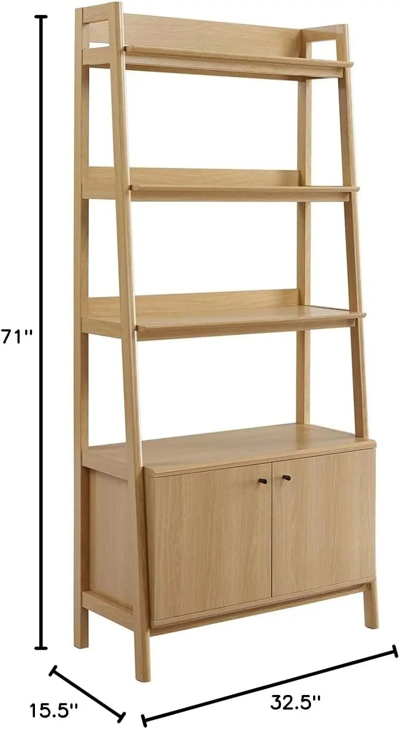 33" Bookshelf Display Case in Oak