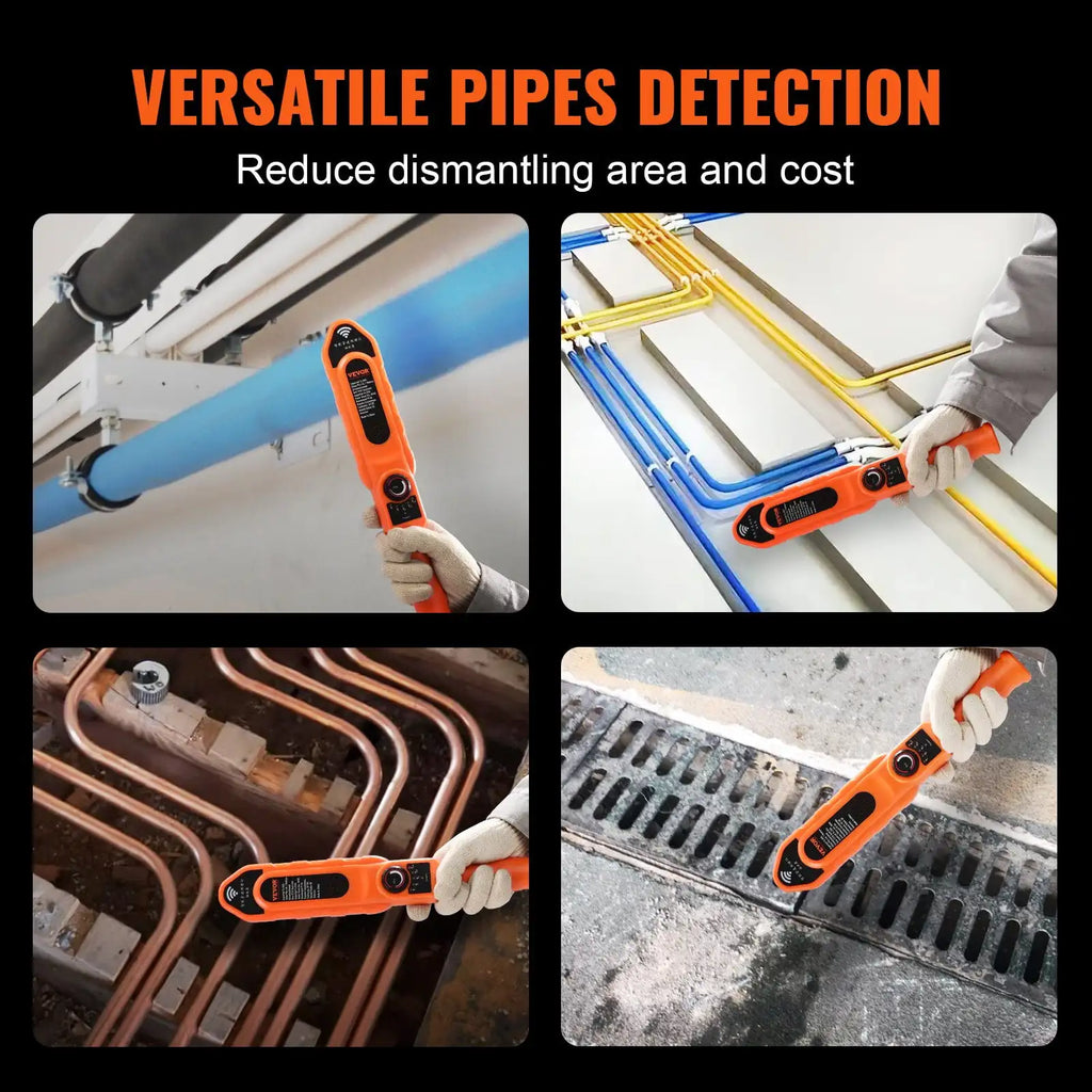 Pipe Blockage Detector Locators - 100ft/30m Waterproof for PVC, Plastic, Metal Pipes
