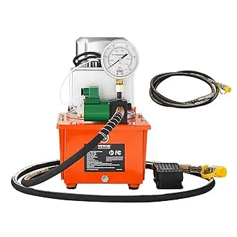 10000 PSI 750W 110V Single Acting Solenoid Valve Electric Hydraulic Pump Power Pack Unit with 488 Cubic Inches