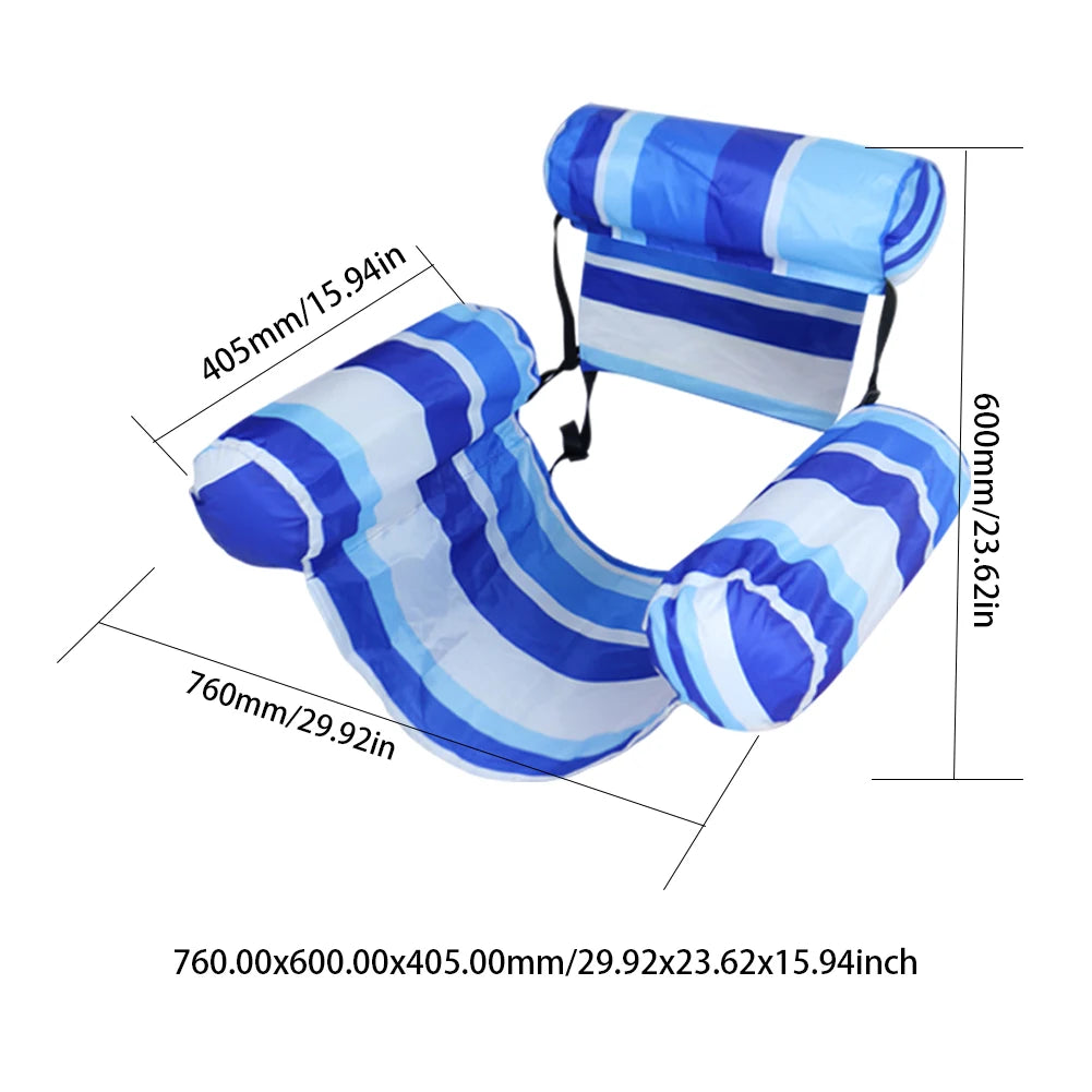 PVC Inflatable Pool Float/ Lounger Chair Swimming Pool/ Floating Water Hammock /Summer Inflatable Sea Mattress /Water Play Equipment