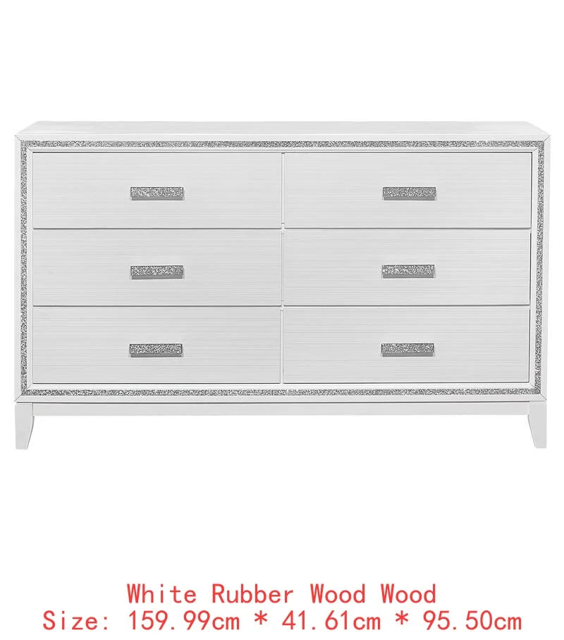 5PC King Bedroom Set - White Modern Design