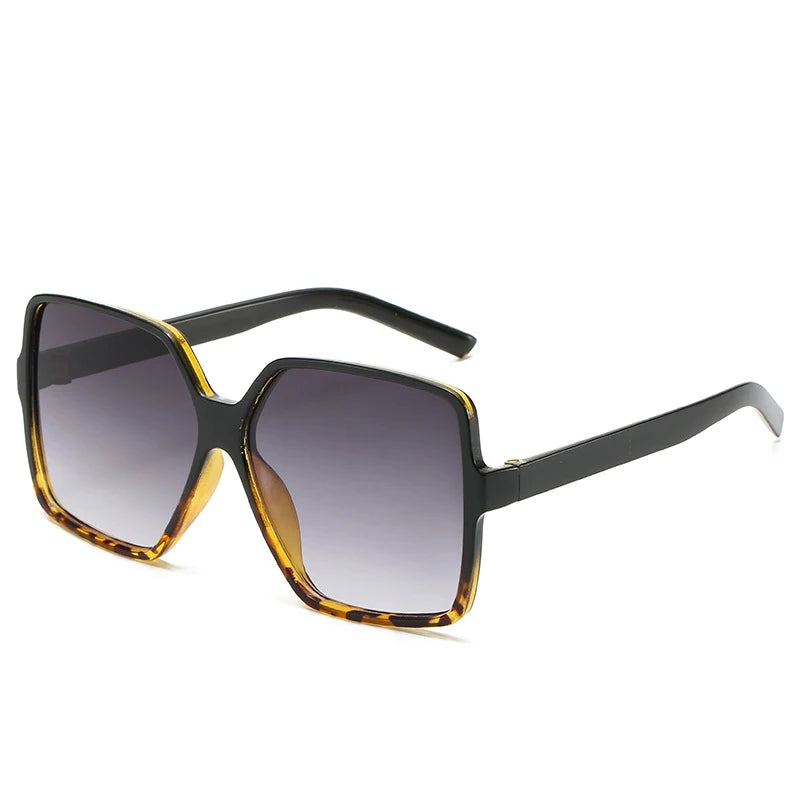 New Vintage Sunglasses Women/ Square Big Frame Sun Glasses Female Brand Designer Retro Shades Fashion