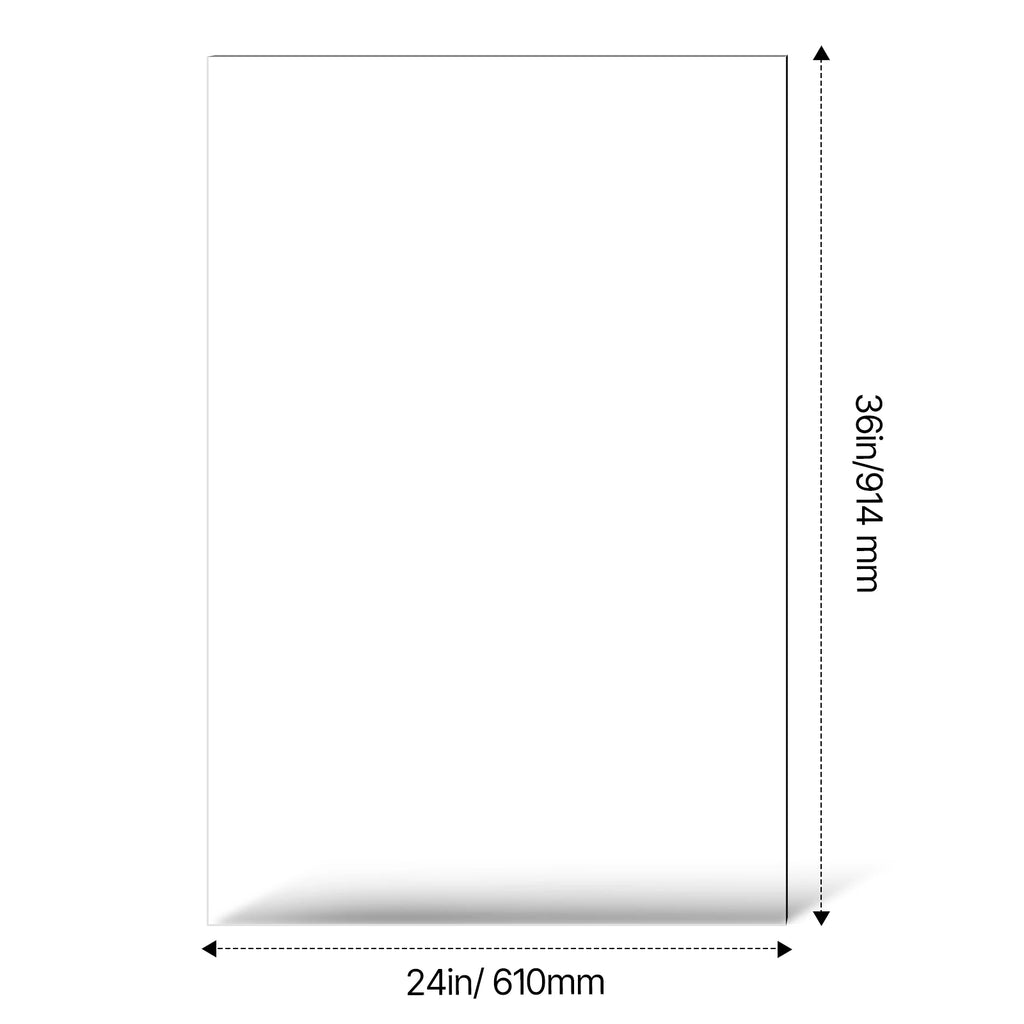 VEVOR PET/Plexiglass Sheets 5-Pack Plastic Sheet 24x36Inch 0.04Inch Thick Transparent Clear Flexible Plastic Panels for Craft