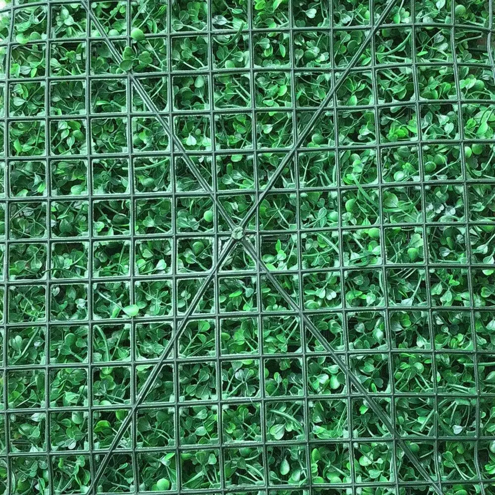 12 PCS Artificial Plant Wall Panels - 100% PE Material & Waterproof, High-Density Realistic Grass, Snap-on Design for Indoor/Outdoor