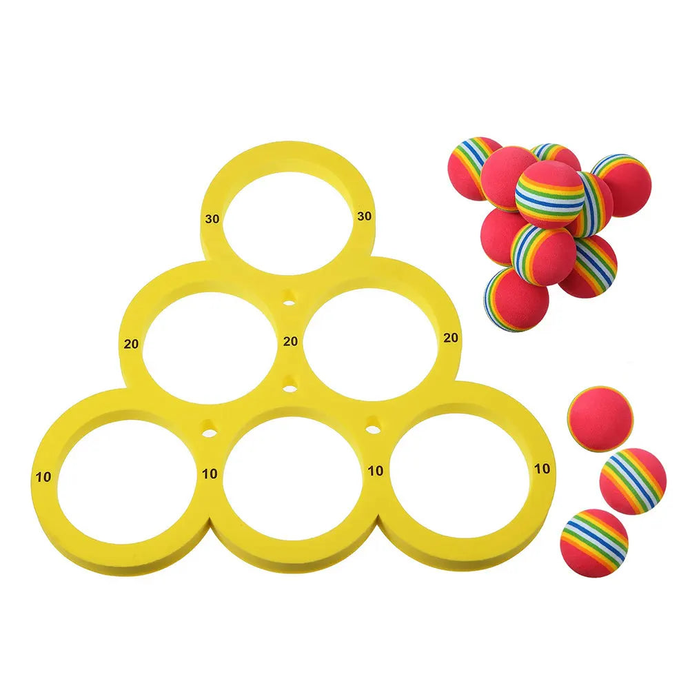 Pool Toys Games Set with 10 Ball/ Pool Floating Throwing Games/ Floating Pool Water Toys for Kids Adults Swimming Pool Water Game