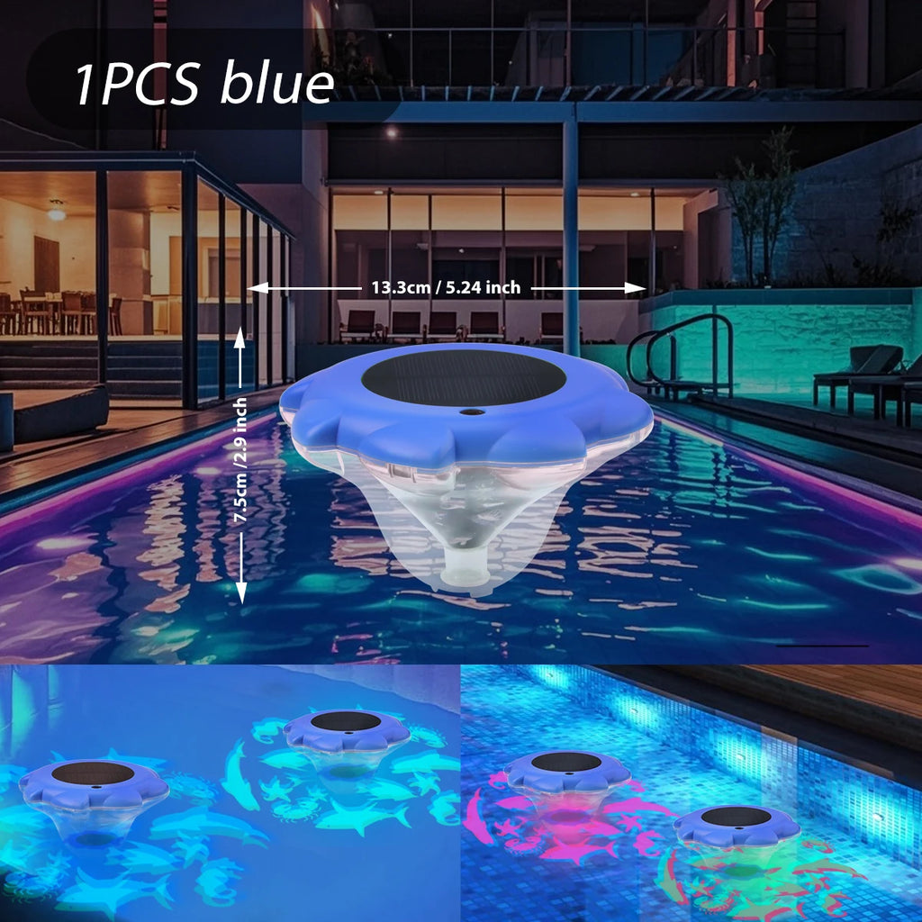 Solar Pool lights IP68 Waterproof Solar-Powered Floating Pools Light for Bathtubs, Ponds, Pool Parties,Water Decorations