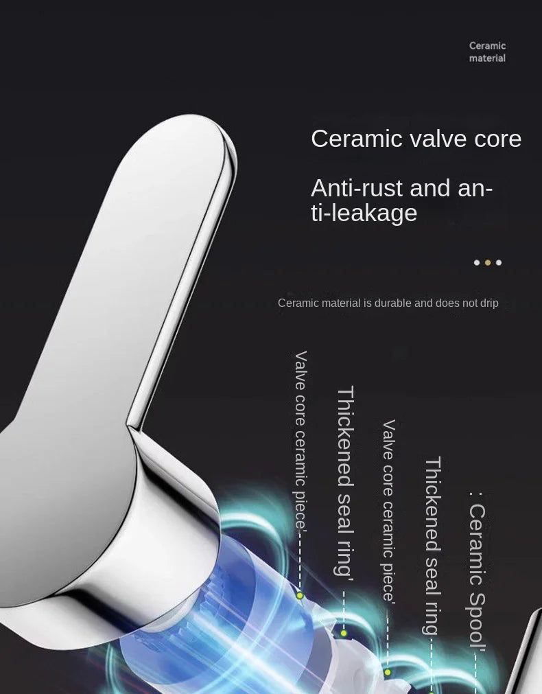 Kitchen Faucet, Rain Waterfall, Vegetable Washing Basin, Sink, Household Sink, Hot and Cold- Two in One, Pressurized Rotating