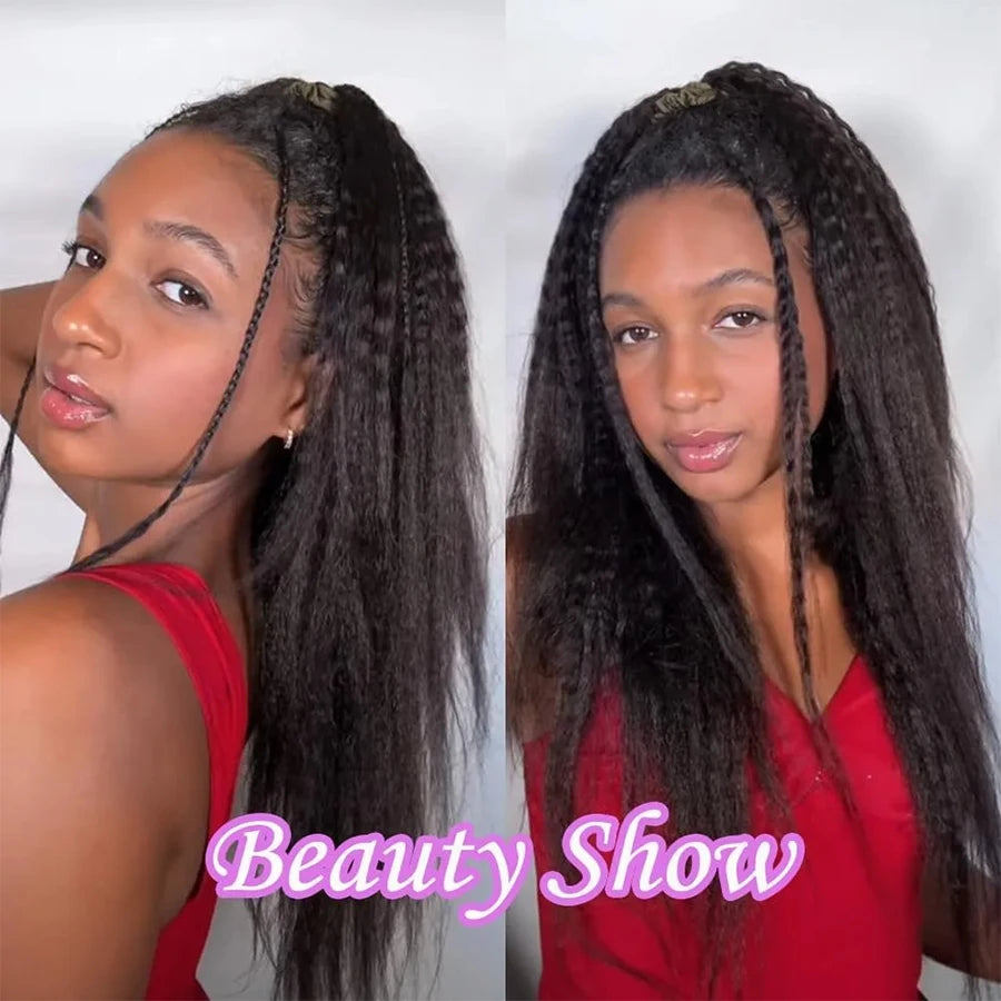 Kinky Straight Crochet Human Hair Extension Pre Separated Knotless Crochet Hair Bundles For Reusable Boho Braids For Women