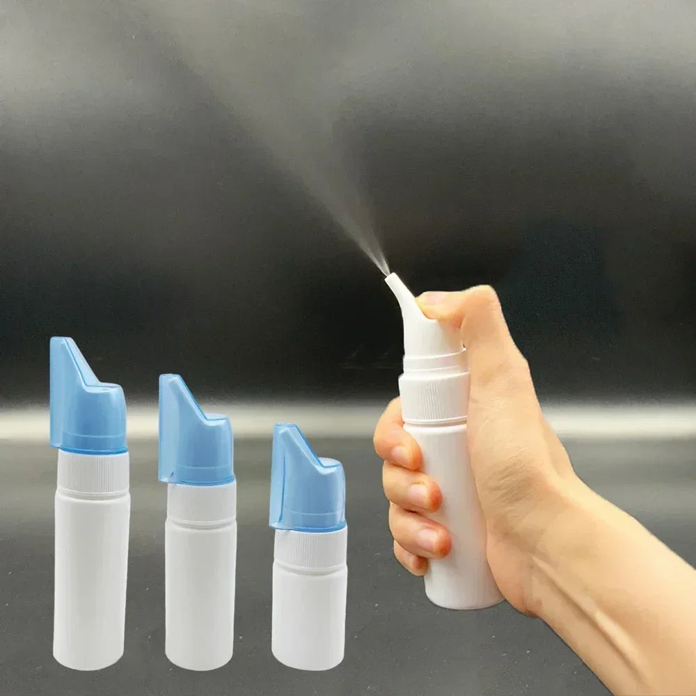 Nasal Irrigator Nose Wash Cleaner Bottle Spray Water Bottle Fine Mist Atomizer Portable Liquid Empty Container for Traveling