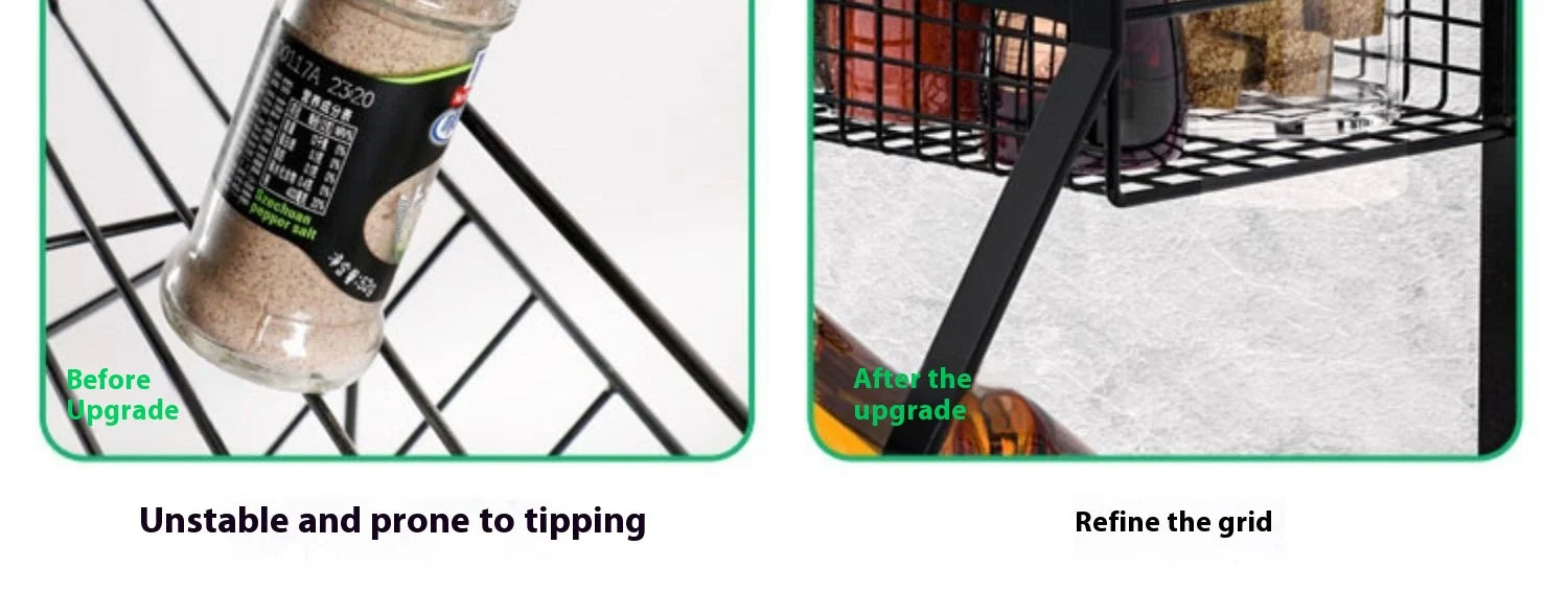 Kitchen Condiment Shelf Multi Tier Drawer Storage Cabinet Basket Organizer Drawer Ideal Countertop Pantry Under The Sink Desktop