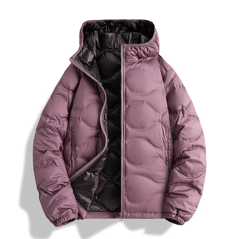 Unisex Fleece Thickened Hooded Jacket/ Windproof/ Breathable Warm Sports Jacket Autumn, Winter ,Outdoor Running Fitness Thick Jacket