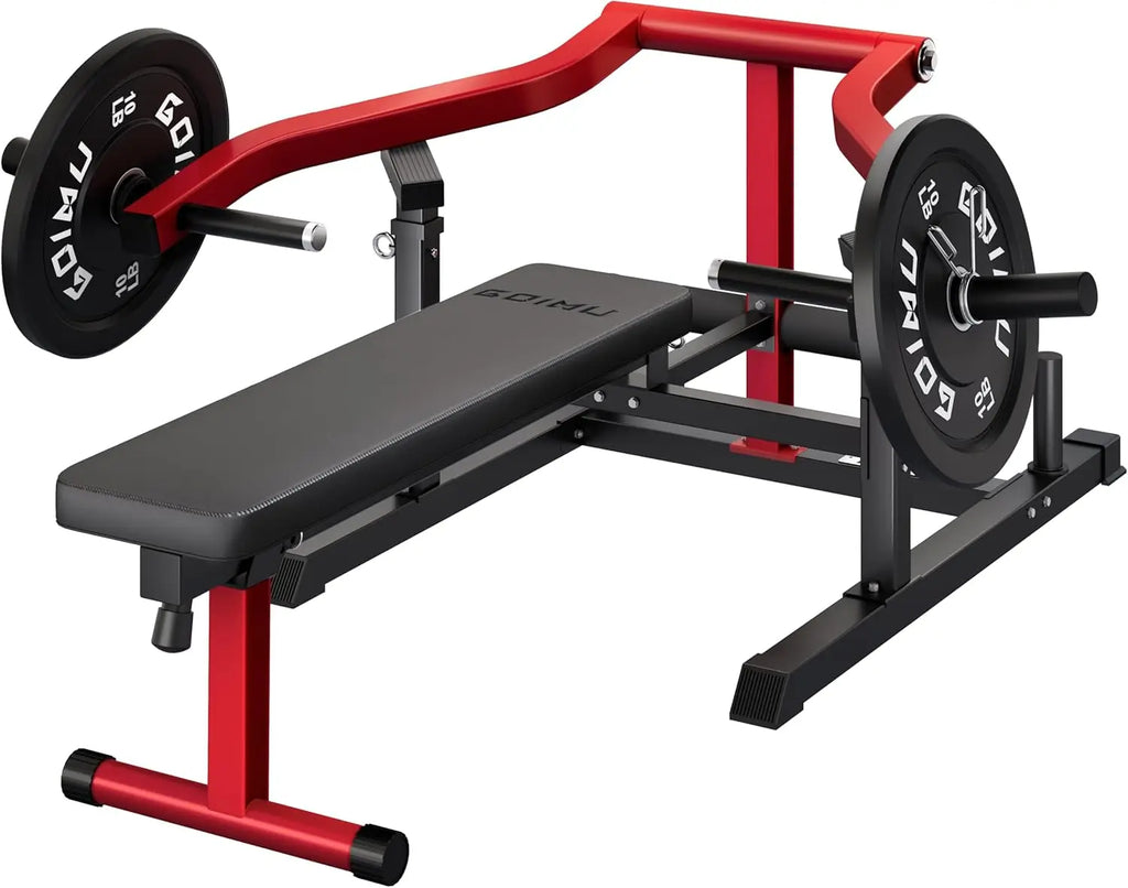 Adjustable Flat Incline Bench Press Machine with Independent Arms for Home Gym Chest & AB Workout