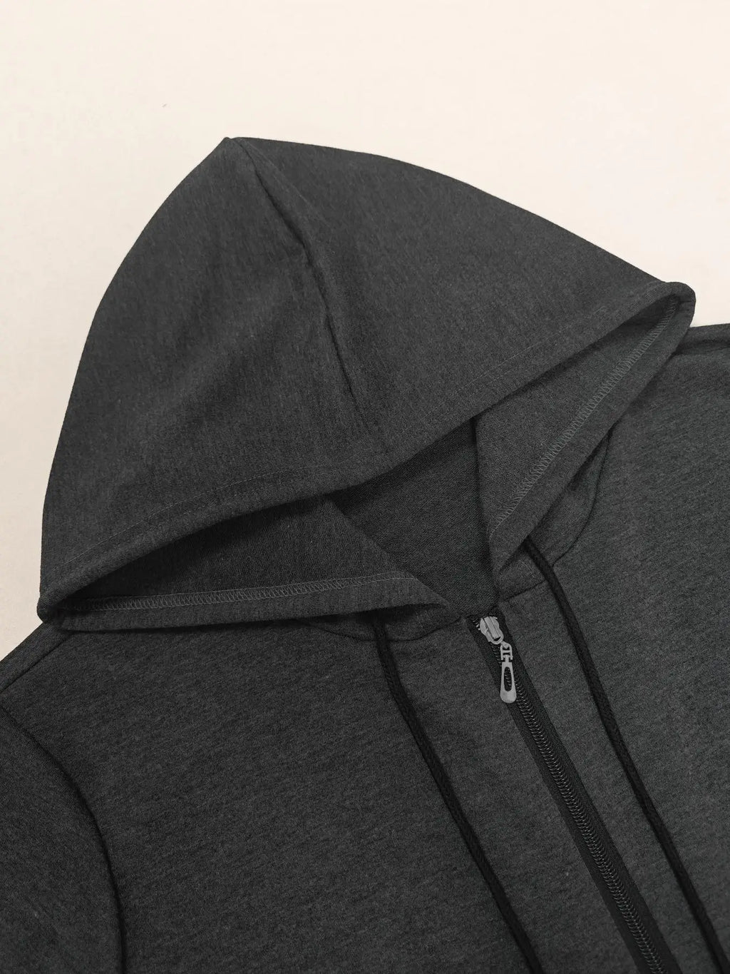 Plus Size Women's Fashionable Casual Hooded Top Set