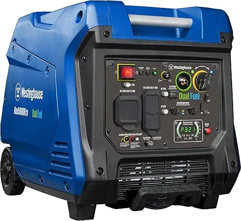 Westinghouse 5000W Dual Fuel Portable Inverter Generator with Quiet Operation, Wheel and Handle Kit, Gas and Propane Compatible,