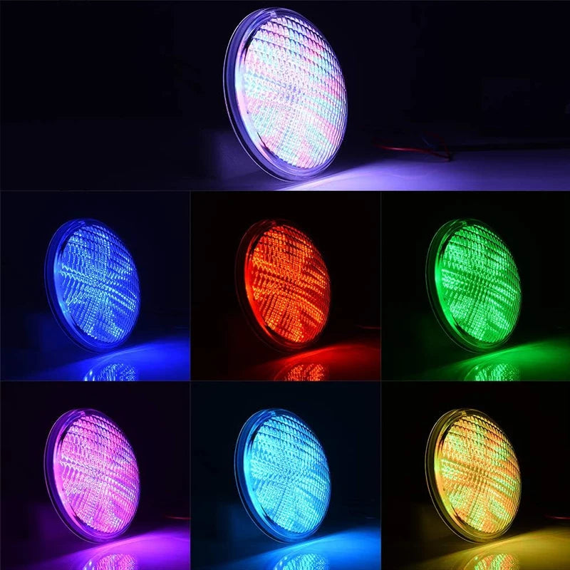 12V 54/45/35/25/18W Multi-Color RGB Swimming Pool/ Spa LED Light Underwater Waterproof with Remote PAR56 Socket
