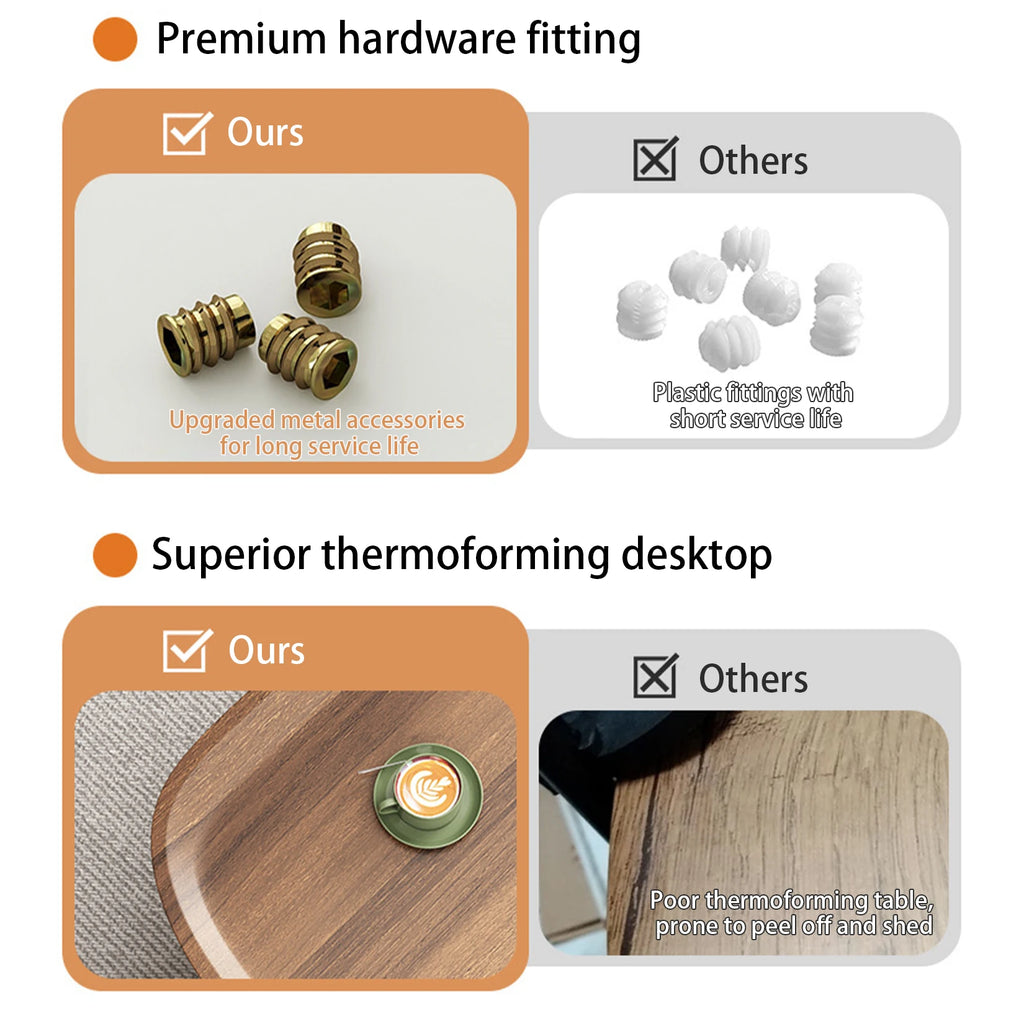 Industrial Coffee Table Set, Stacking Vintage Side End Table, Space Saving, Office Living Room Furniture, 2Pcs