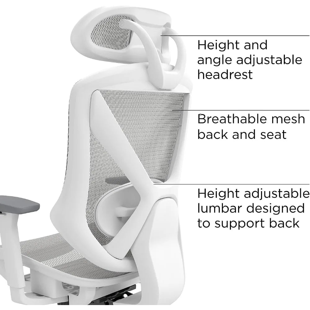 Ergonomic Mesh Swivel Task Chair, Gray (UN61365)