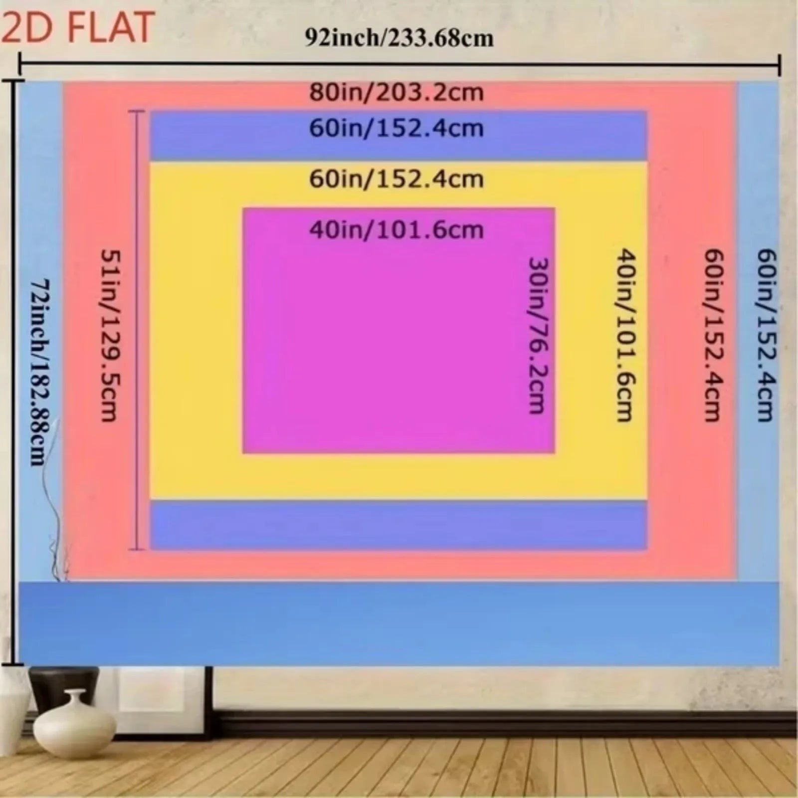 2D Flat - 2D Flat Fluorescent Tapestry | Mysterious Man Game Controller Print, Room Decor Wall Hanging for Bedroom, Living Room, Office | Non- Polyester Fabric, Peach Skin Velvet, Portrait Orientation