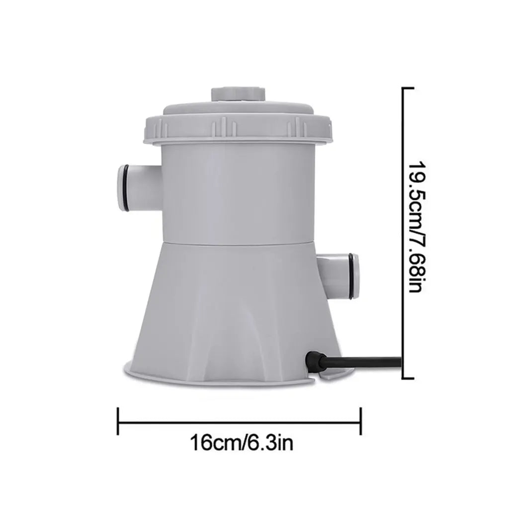 300 Gallons Swimming Pool/ Filter Pump Paddling Pools Cleaners EU/US/UK Plug Water Cleaning Filters Circulation Pumps