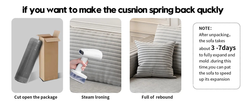 Cloud Modular Sectional Sofa Couch with L-Shape Chaise, Upholstered Couches for Living Room/ Bedroom