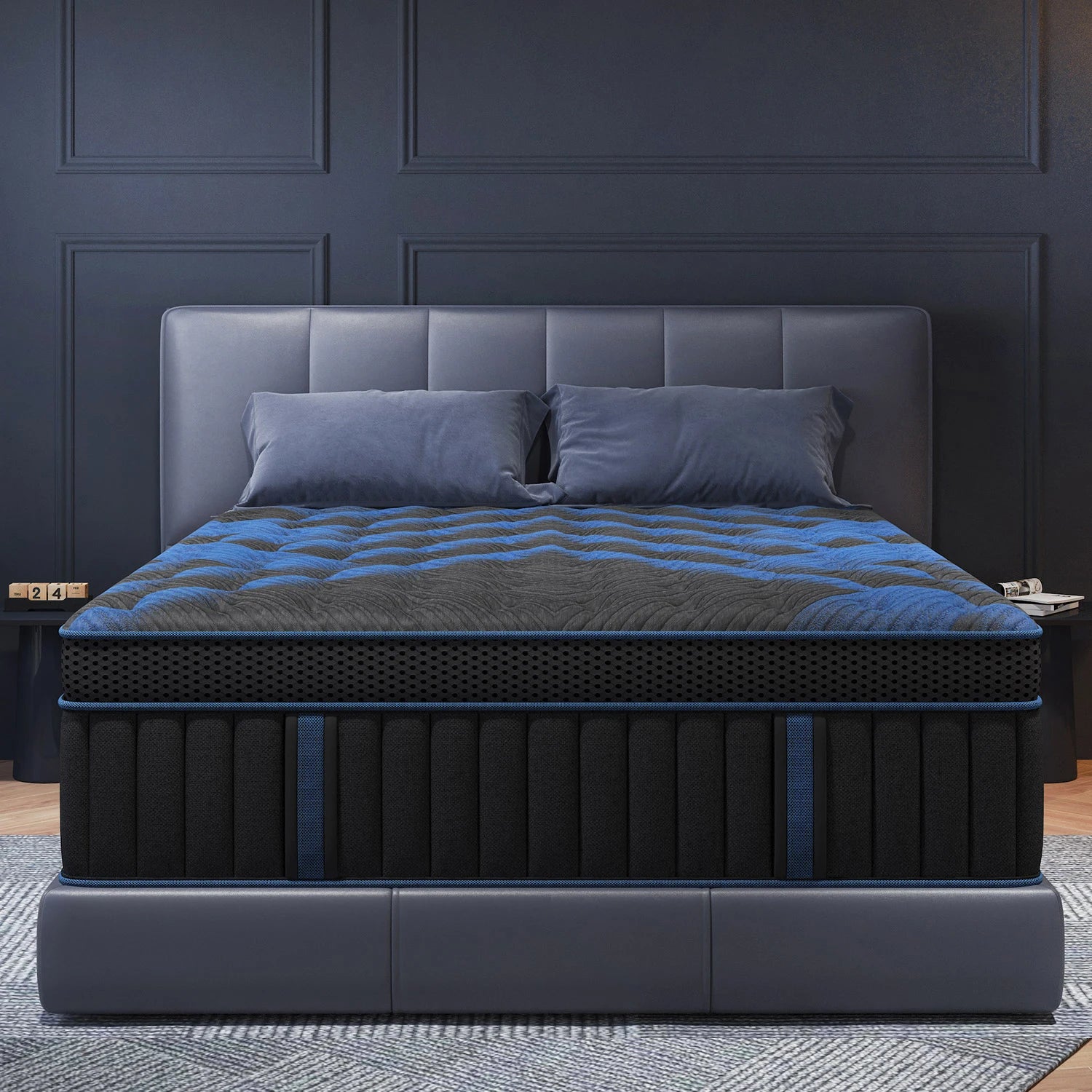 12"Gel Memory Foam Hybrid Pocket Spring Mattress/ Twin/ Full/ Queen/ King Bed Mattress In A Box, Medium Firm Motion Isolation