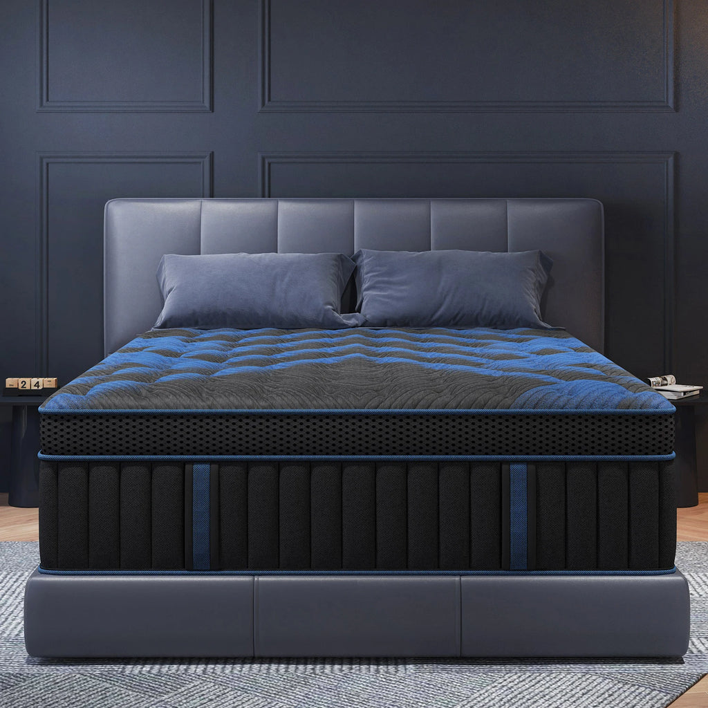 12"Gel Memory Foam Hybrid Pocket Spring Mattress/ Twin/ Full/ Queen/ King Bed Mattress In A Box, Medium Firm Motion Isolation