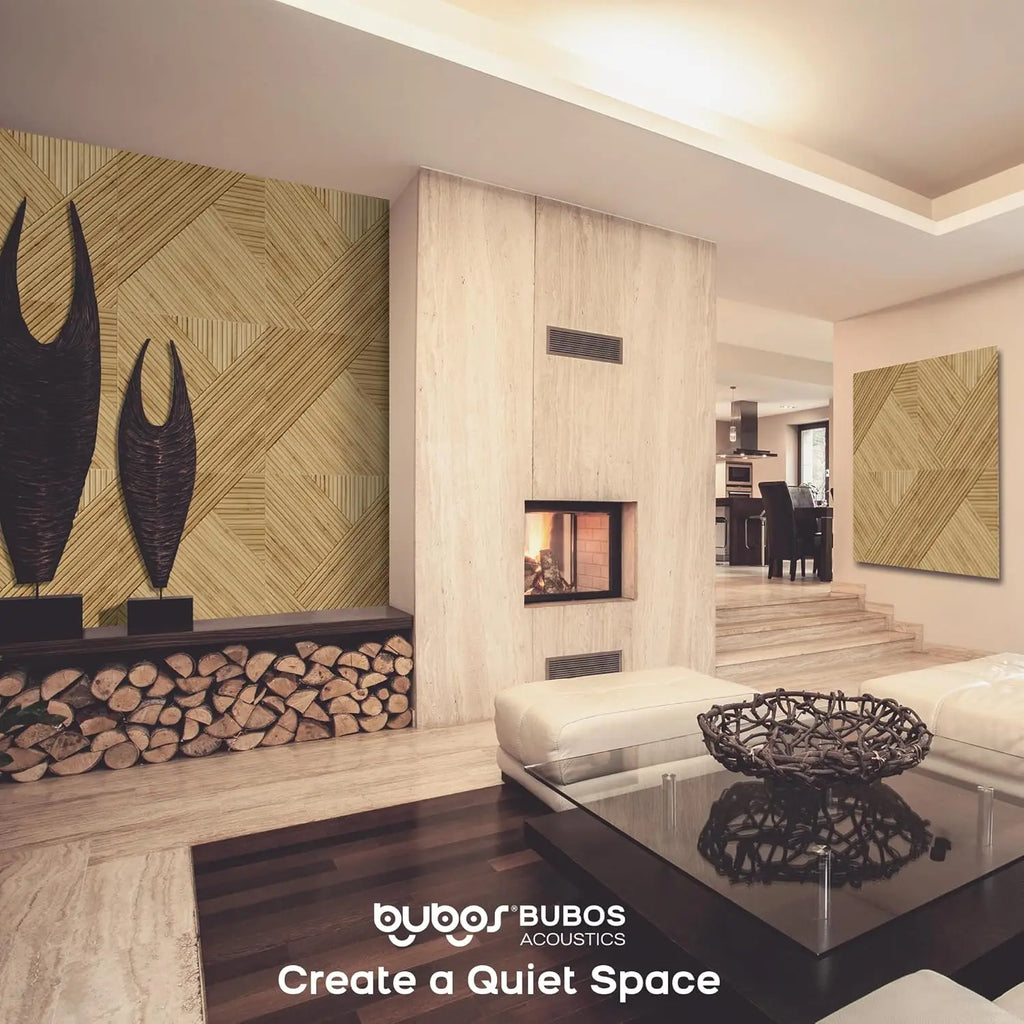 Large Acoustic Panels, 6 Pack Wood-Pattern Printing Soundproof Wall Panels, Total Size 70.8 x 47.2" Self-Adhesive