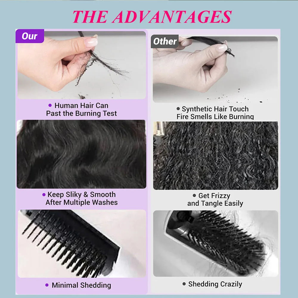 250% Density Bob Wig Body Wave Wear And Go Glueless Wigs For Women Ready To Wear 100% Human Hair Wigs Pre Plucked Lace Wig