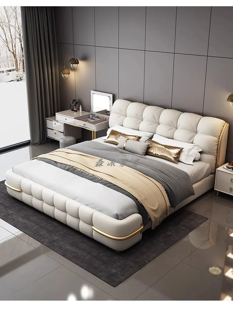 Aesthetic Luxury Unique Bed Queen