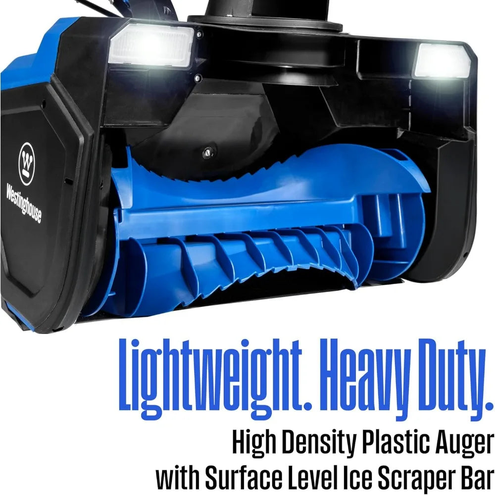 WSnow23 23-Inch Corded Snow Thrower with Dual LED Lights, 1800W Motor, and 25-Foot Snow Throwing Distance