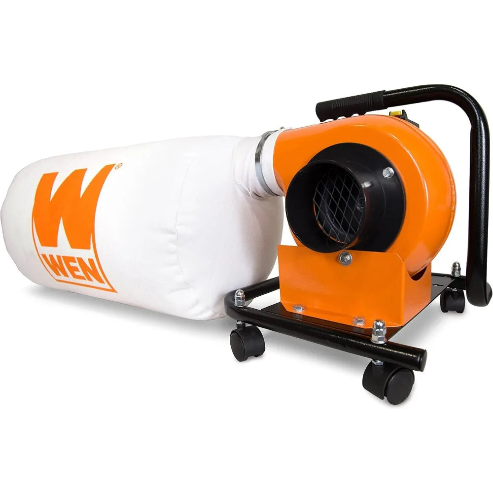 Woodworking Dust Collector with 5.7-Amp Motor, 12-Gallon Bag, Mobile Base, and Wall Mount Option (DC3401)