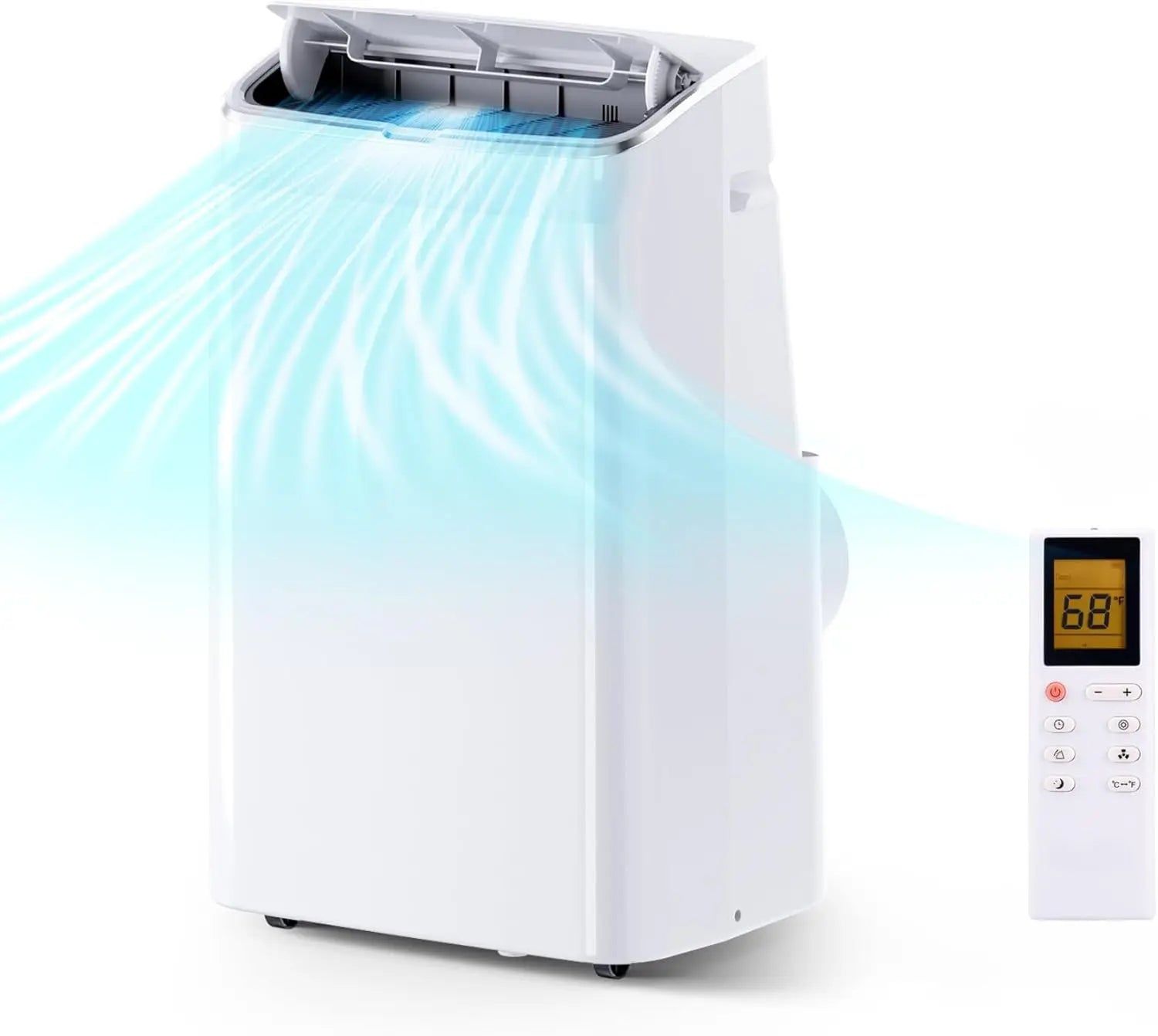 15,000 BTU Portable Air Conditioner, Portable AC Unit with Built-in Dehumidifier and Cooling Fan for Room up to 400 sq.ft