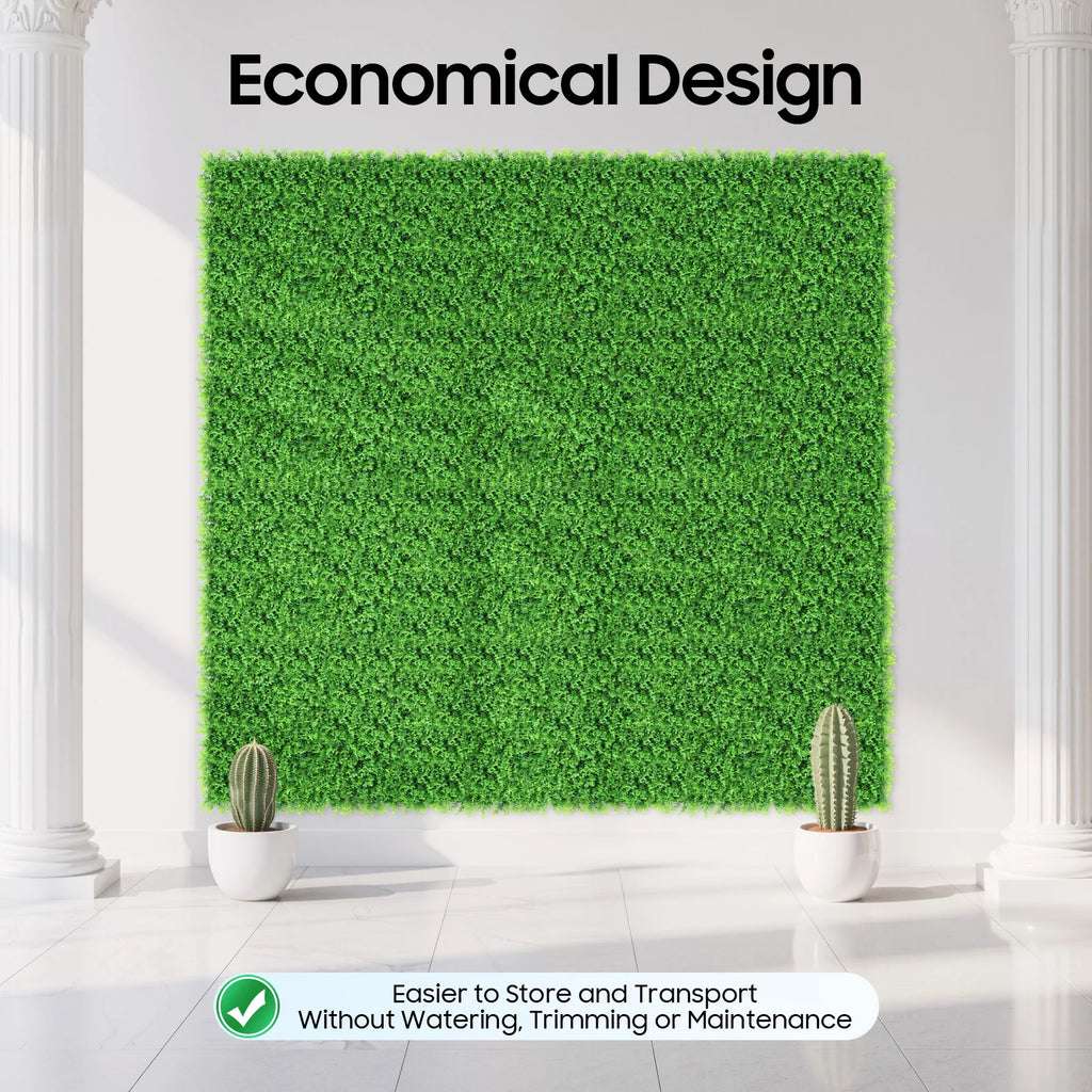 12PCS 40x60cm Artificial Plants Grass Wall Backdrop,Artificial Hedge Boxwood Panel,Artificial Green Wall for Home Decoration